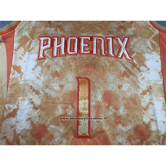 Maglia Phoenix Suns Devin Booker #1 Select Series 2023 Arancione